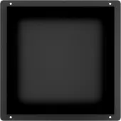 Guido Gusto Mat zwart RVS Inbouwnis met tegelflens 30x30x10cm