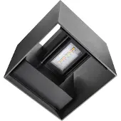 Nordlux wandlamp buiten | Up & Down | Milda Kubi | 3000K | IP44 | 4.9W | Antraciet