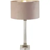 Searchlight Design Tafellamp Scarborough Goud Met Roze Kap