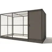 Glorenza Evi - Kattenren met sluis - Aluminium - Antraciet - 328x176x193 cm