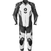 GMS GRC-1 Zwart Wit Grijs 1-Delig Motorpak Maat 56