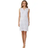 Pastunette Nightdress With Buttons 95 cm Light Blue - Maat 36