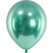 Party Deco Partydeco - Ballonnen Chrome Glossy Groen (10 stuks)