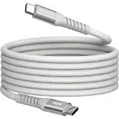 Verbatim Sync & Charge USB-C naar USB-C 60 W magnetische kabel 120 cm - grijs