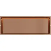 Guido Gusto Copper RVS Inbouwnis 30x90x7cm met tegelflens en RGB verlichting