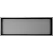 Guido Gusto Gun metal RVS Inbouwnis met tegelflens 30x90x7cm