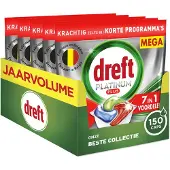 Dreft Vaatwastabletten Platinum Plus All In One 150 Stuks
