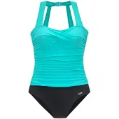 LASCANA Shaping-badpak aqua / zwart