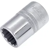 Hazet Dopsleutel 900Z-16 · 1/2 inch (12,5 mm) vierkant hol · Buitentwaalfkant tractieprofiel · SW 16 mm