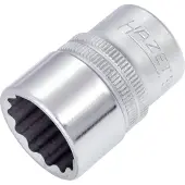 Hazet Dopsleutel 900Z-19 · 1/2 inch (12,5 mm) vierkant hol · Buitentwaalfkant tractieprofiel · SW 19 mm