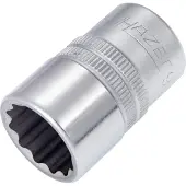 Hazet Dopsleutel 900Z-17 · 1/2 inch (12,5 mm) vierkant hol · Buitentwaalfkant tractieprofiel · SW 17 mm