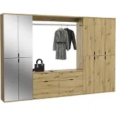 Ebuy24 ProjektX garderobe opstelling P3 eiken decor.
