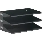 Durable sorteerrek, staal, 3 vakken, zwart