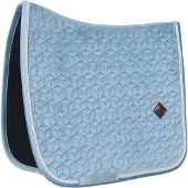 Kentucky Horsewear Horsewear - Velvet Zadeldoek - Zadeldekje - Lichtblauw - Cob