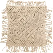 J-Line Kussens COUSSIN COSY LOS COT BEIGE (45x45x1cm) dames 45x45 cm