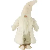 J-Line Kabouter gewatteerde jas textiel creme/bruin small