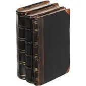 J-Line Boeken poly zwart/bruin small
