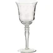 J-Line Wijnglas rode wijn gegraveerd glas transparant