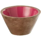 Jline Bowl kos wood fuschia small