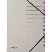 Pagna Sorteermap Easy - A4 - 12 tabs - paars/lila