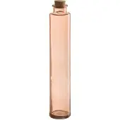 J-Line Fles kurk glas licht roze
