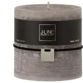 J-Line Cilinderkaars donkergrijs64u