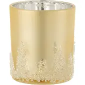 J-Line T-lichthouder suiker frosted goud large