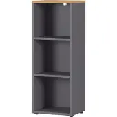 Germania boekenkast 4230-564 bruin, donkergrijs, eiken 450 mm (B) X 400 mm (D) X 1200 mm (H)