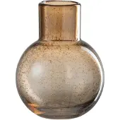 J-Line Vaas bol met hals glas amber small
