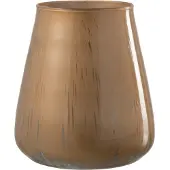 J-Line Windlicht glas antiek bruin large