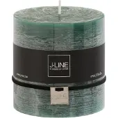 J-Line Cilinderkaars donkergroen -64u