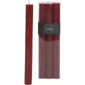 J-Line Doos 6 tafelkaarsen kers -9u