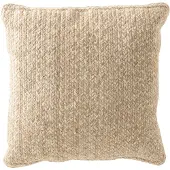 J-Line kussen miami outdoor polyester /wit 42x44x10cm