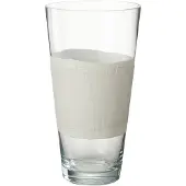J-Line Vaas delph glas transparant/wit small