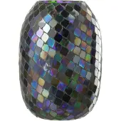 J-Line Windlicht mozaiek glas paars extra large