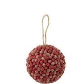 J-Line Bal hanger bessen glitters plastiek rood large