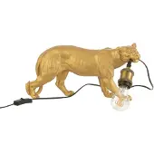 J-Line Table lamp puma resin gold small