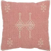 J-Line kussen diamanten+pijlen katoen perzik 45x15x45cm