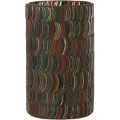 J-Line Windlicht mozaiek curve glas mix large
