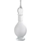 J-Line Vase+cap phial deco joe glass transparent medium