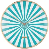 Karlsson Klok Candy Swirl Dome Turquoise Blue & White