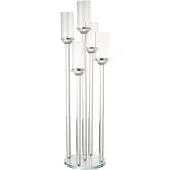J-Line kaarshouder 5 groot glas 30x30x100cm