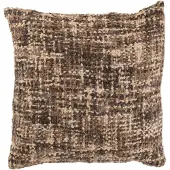 J-Line kussen tweed acryl/katoen /beige 45x45x12cm