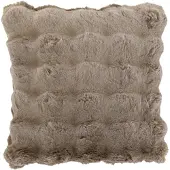 J-Line kussen wave polyester taupe 45x45x18cm