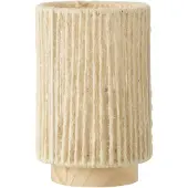 Jline Lamp led cilinder metaal/katoen naturel small