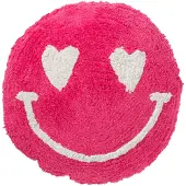 J-Line sierkussen katoen roze/wit - 45 cm - 15 cm