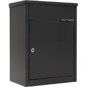 Rottner Pakketbrievenbus Nathan 500 Zwart |53,5x38x25cm|