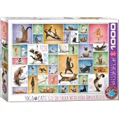 Eurographics Yoga Cats Puzzel (1000 stukjes)