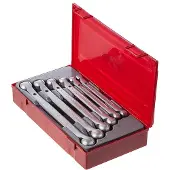 Teng Tools TT6506 6-delige Kniesleutelset in tray - Metrisch - 8-19mm