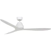 Beacon Lighting Beacon plafondventilator Whitehaven, wit, DC, stil, 142 cm Whitehaven, wit / opaal, Woon-/ Eetkamer, Kunststof, Modern